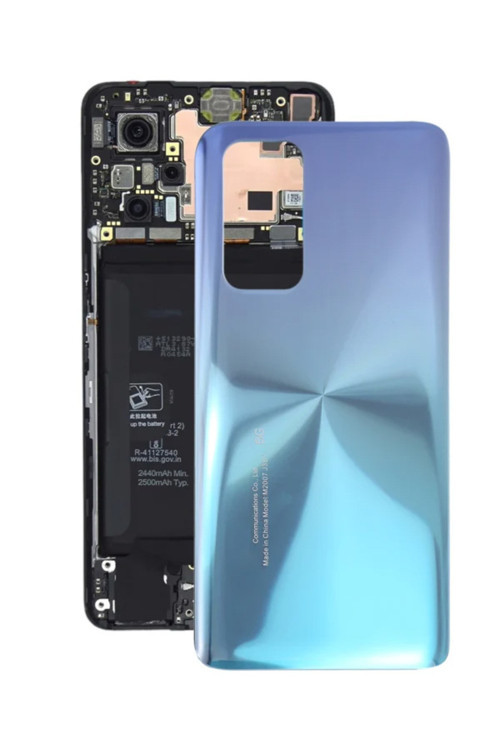 Xiaomi Mi 10T Arka Pil Batarya Kapağı M2007J3Sy M2007J3Sg Mavi