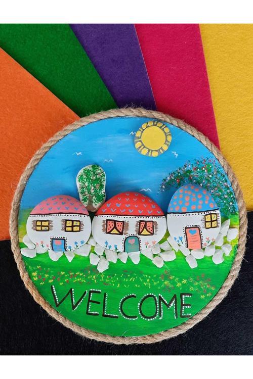 Dekoratif Taş Boyama Aksesuar- Hediyelik