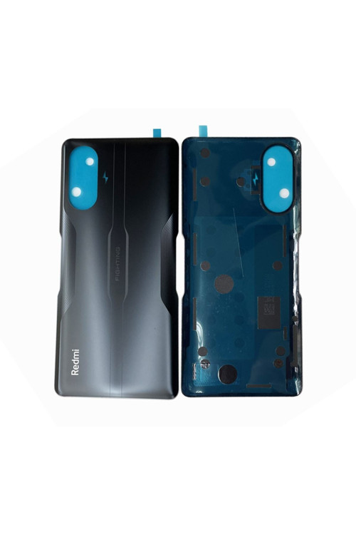 Xiaomi Redmi K40 Gaming Arka Pil Batarya Kapağı Cam M2012K10C M2104K10Ac Siyah