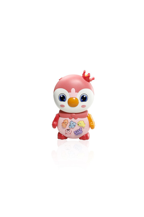 Işıklı Ve Müzikli Penguen Bebek Piyanosu Pembe
