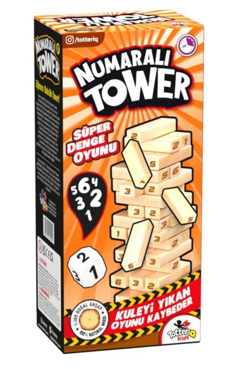 Numaralı Jenga Denge Oyunu Numaralı Tower Büyük Boy 54 Parça