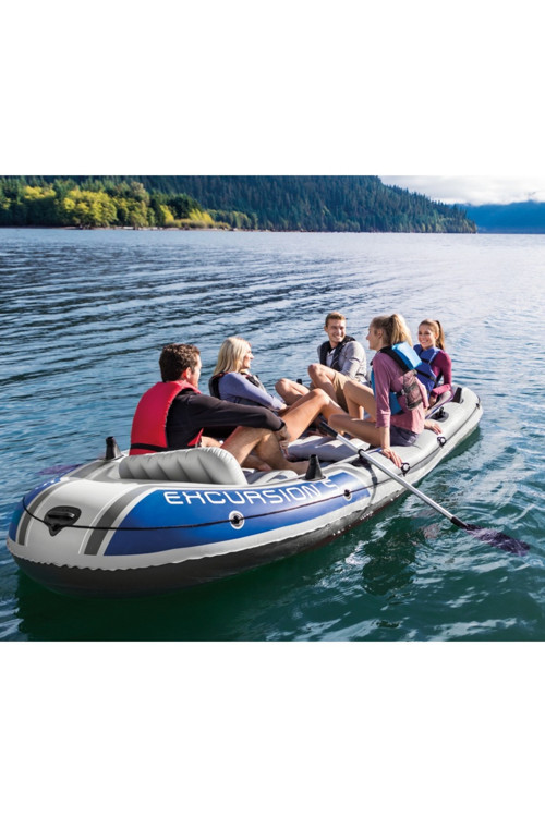 Intex Excursion 5 Bot Set 366X168X43 Cm. (Kürek Ve Pompa)+ Taşıma Çantalı