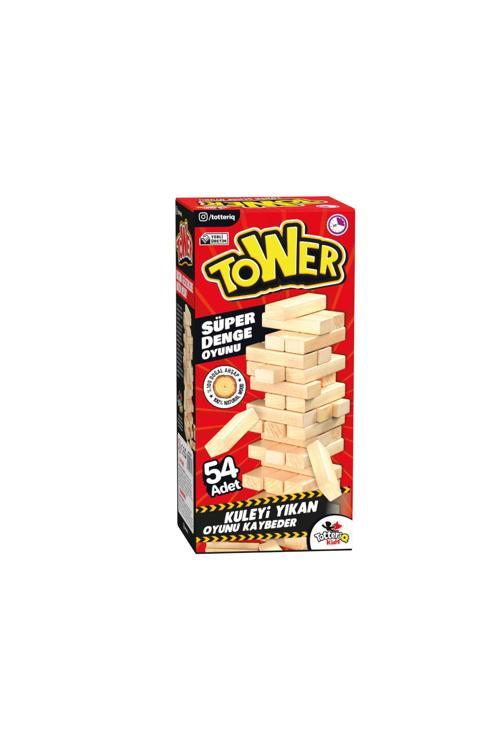 Ahşap Jenga Denge Oyunu Tower Büyük Boy 54 Parça