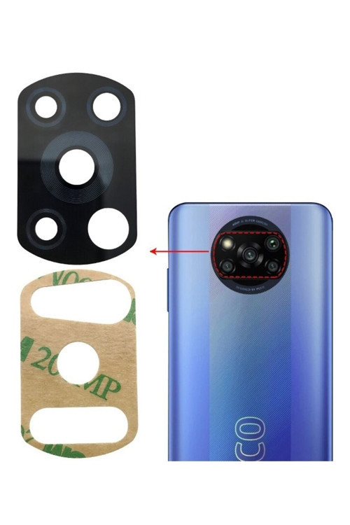 Xiaomi Poco X3 Kamera Lensi Camı Mzb07Z0In Mzb07Z1In Mzb07Z2In Mzb07Z3In Mzb07Z4In Mzb9965In