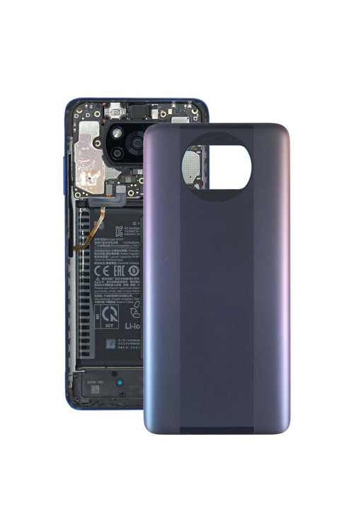 Xiaomi Poco X3 Nfc Uyumlu Arka Pil Batarya Kapağı M2007J20Cg M2007J20Ct Siyah