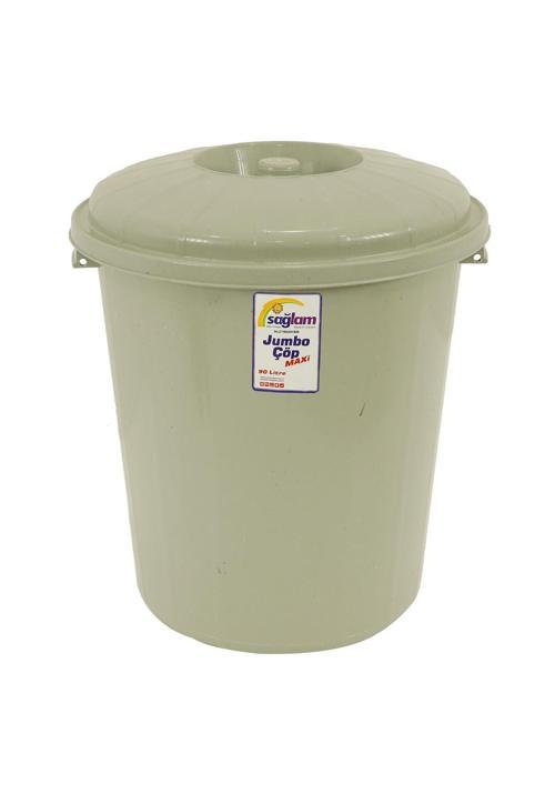 Sağlam Plastik Jumbo Çöp Kovası Kilitsiz 90 Lt