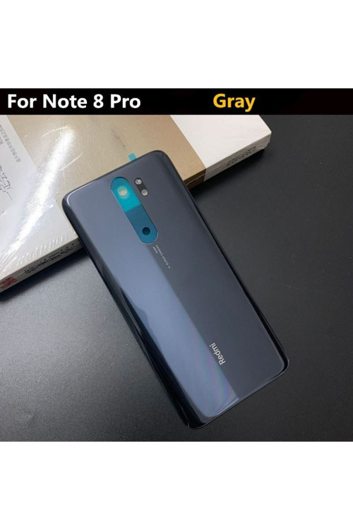 Xiaomi Redmi Note 8 Pro Arka Pil Batarya Kapak Cam M1906G7G Siyah