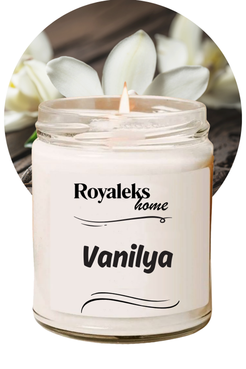 Doğal Özel Seri Kokulu Dekoratif Kavanoz Mum 210 cc - Vanilya - RYL