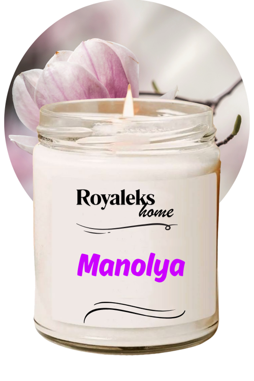 Doğal Özel Seri Kokulu Dekoratif Kavanoz Mum 210 cc - Manolya Esansı - RYL
