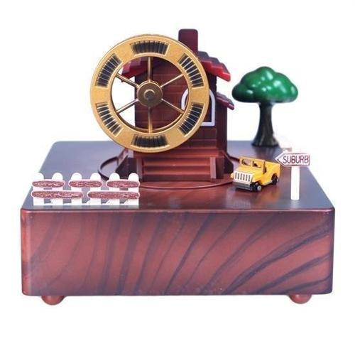 BUFFER® Şehir Etrafında Dönen Uçak Müzik Kutusu