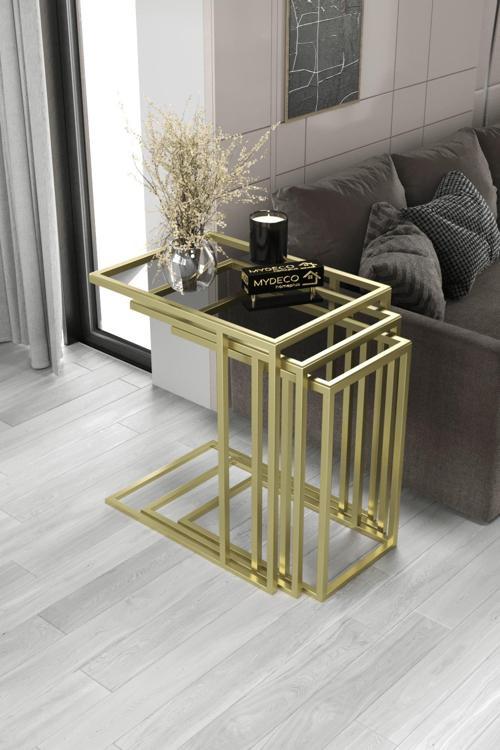 3' Lü Koltuk Sehpası & Tv Sehpası & Yan Sehpa