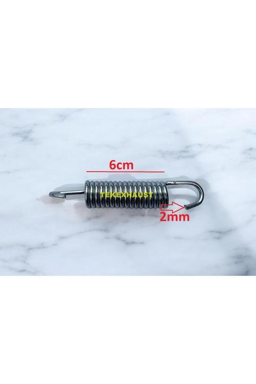 Universal Egzoz Gerdirme Yayı 6Cm Uzunluk 2Mm Kalınlığında Egsoz 2 Adet