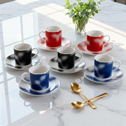 Camelia 12 Parça 6 Kişilik Kahve Fincan Takımı 62421