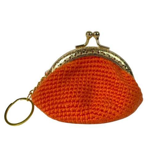 - Öznur 7392 El Örgüsü Düz Renk Mini Bozuk Para Cüzdanı