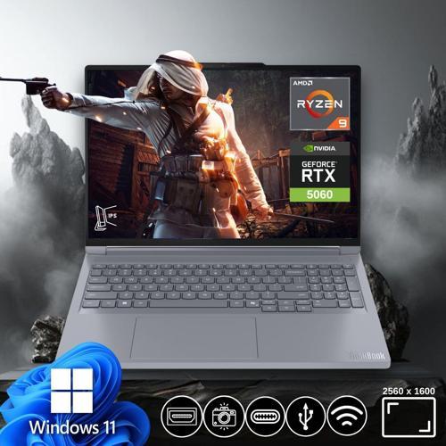 Thinkbook G6 Ryzen9 8940HX 16GB 512GB Nvme SSD 8Gb RTX5060 21U00013TX ATL9 16" Win11Pro Notebook