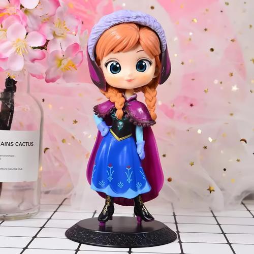Karlar Ülkesi Frozen Prenses Anna Anime Karakter Figür Oyuncak Dekoratif Hediyelik Biblo Bebek 15 cm