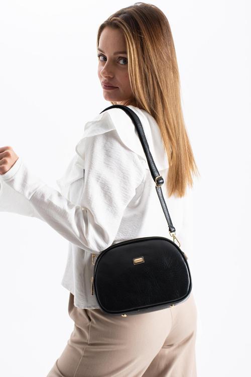 Kadın Suni Deri 4 Bölmeli Ayarlanabilir Çapraz Askılı Çapraz Ve Omuz Çanta