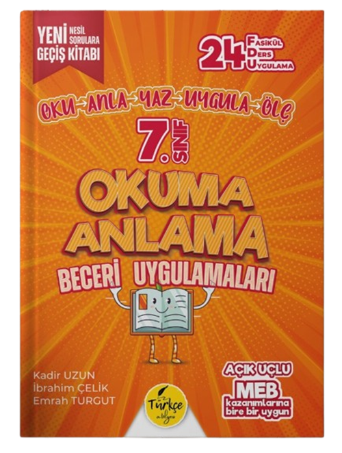 Türkçe Atölyesi 7.Sınıf Okuma Anlama Beceri Uygulamaları Fasikül