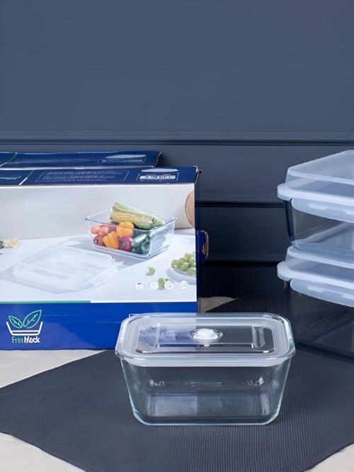 Freshlock Dikdörtgen Jumbo Cam Saklama Kabı 2500 ml - 016