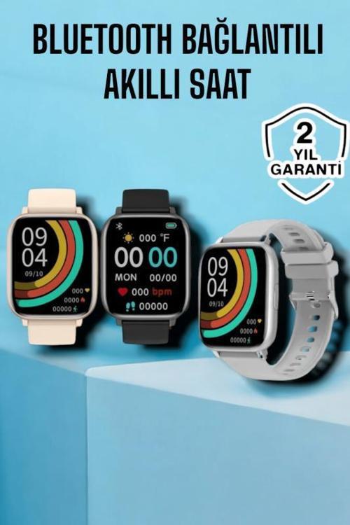 Titreşimli, Sağlık Takipli, Yeni Nesil Akıllı Saat  400mAh Batarya Kapasiteli