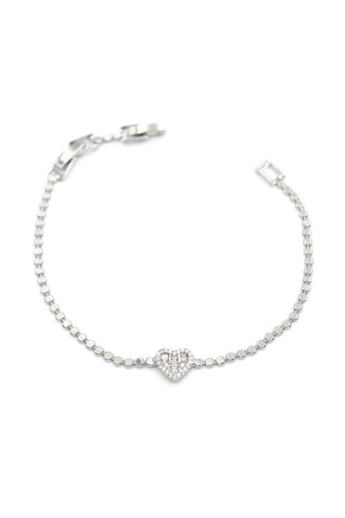 Kalp Bileklik - Gümüş