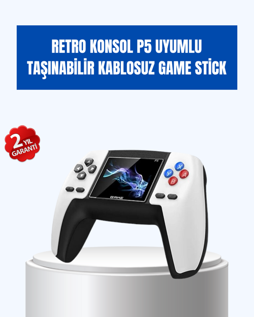 520 Oyunlu Taşınabilir Retro Oyun Konsolu | P5 GamePad