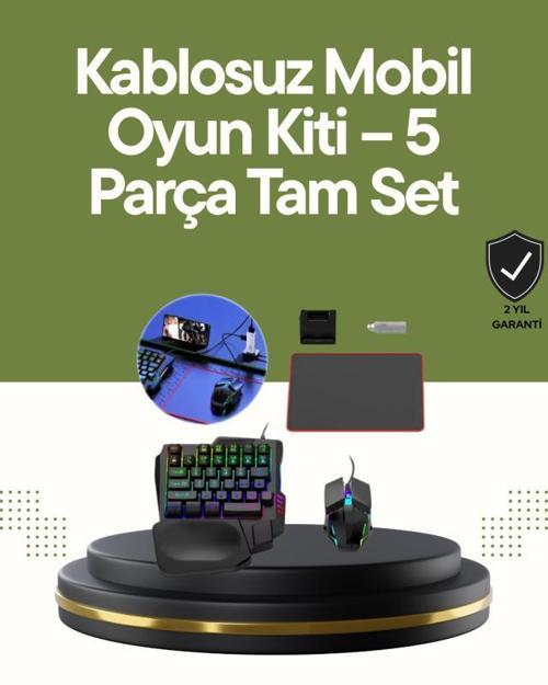 Mobilde Konsol Deneyimi – 5in1 Bluetooth Oyun Seti (iOS ve Android Uyumlu)
