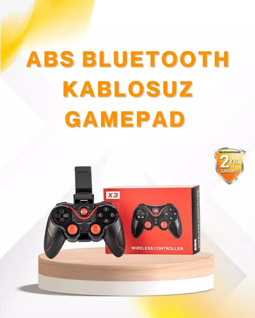 Kablosuz Bluetooth Gamepad PC Android TV Uyumlu Oyun Kumandası