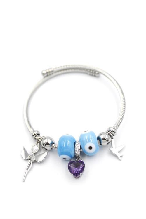 Melek Charm Bilezik - Gümüş