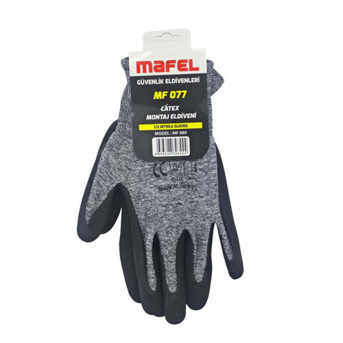 MF-77 Nitril İş Güvenlik Eldiven - 10/XL - 1 Çift - Paket