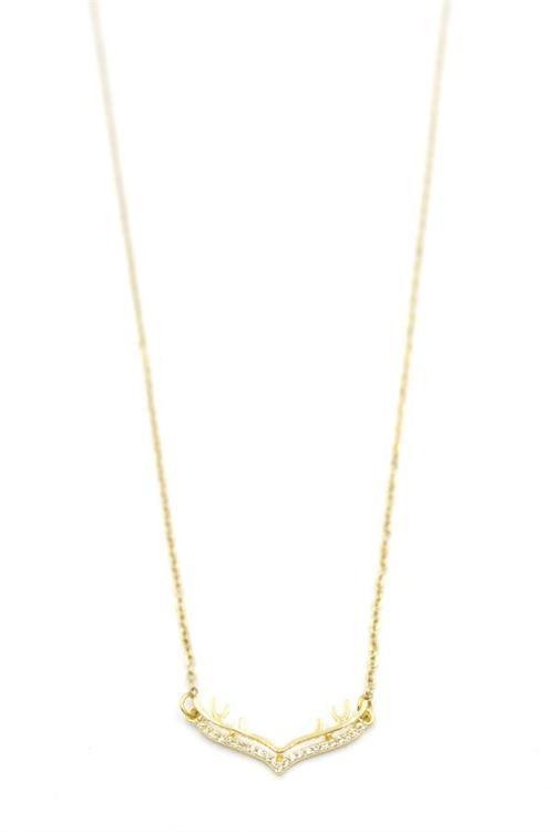 Geyik Kolye - Altın