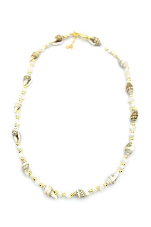 Deniz Kabuğu Kolye - Beyaz