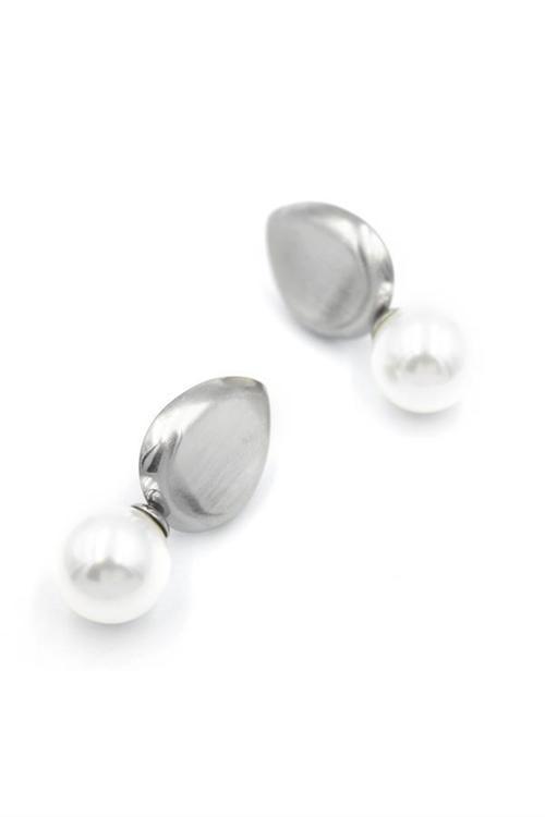 İnci Damla Küpe - Gümüş