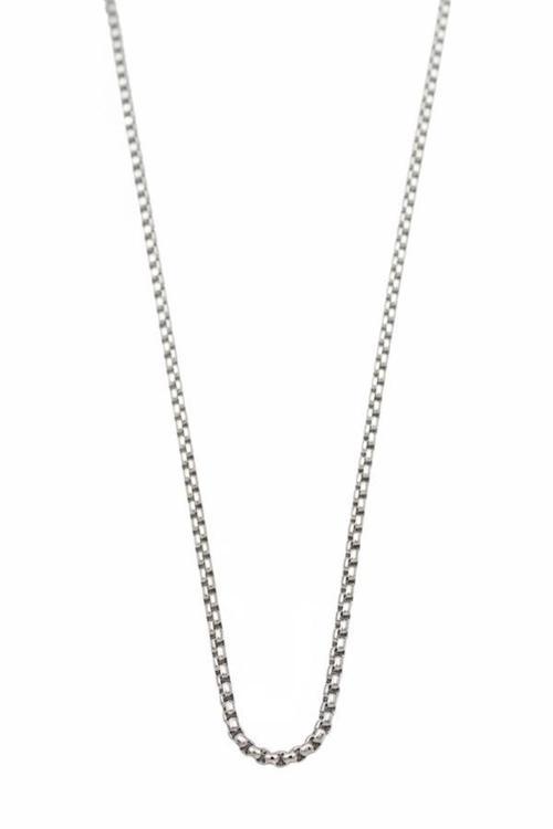 Yılan Zincir Kolye - 45 cm - Gümüş