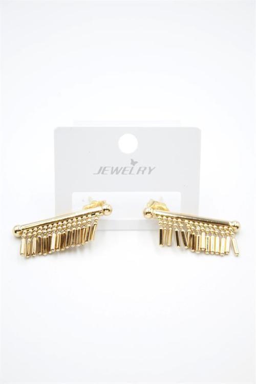 Çubuk Sallantılı Küpe - Altın