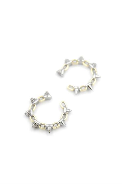 2'li Kıkırdak Küpe - Altın