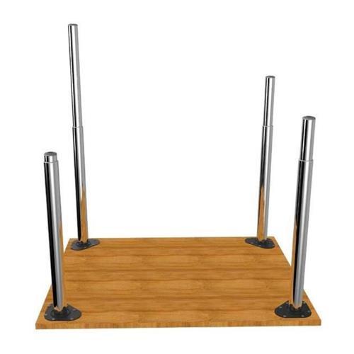 Masa Ayağı Teleskopik Yükseklik Ayarlı Krom Metal 4 Adet