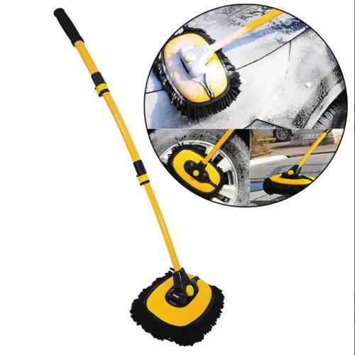 Teleskopik katlanır araba yıkama fırçası temizlik fırçası mikrofiber çizilmeyen kumaş