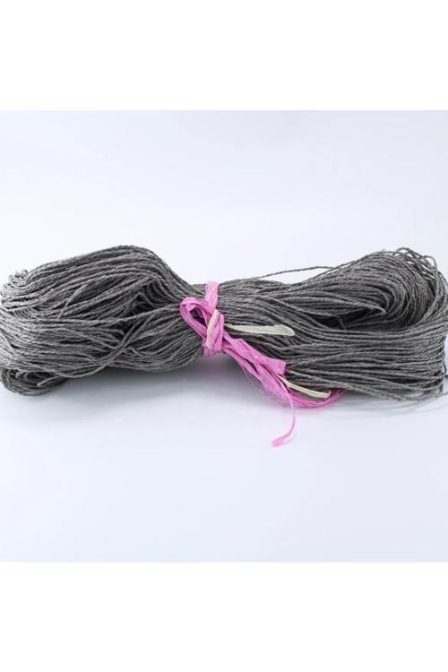 Koyu Gri Renk Çile Kağıt İp Çanta Ipi Supla Ipi No:53 - (550-600 gr)