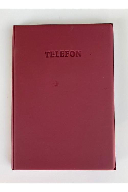 Telefon Defteri Fihristi 14*20cm Biala Kapak Bordo