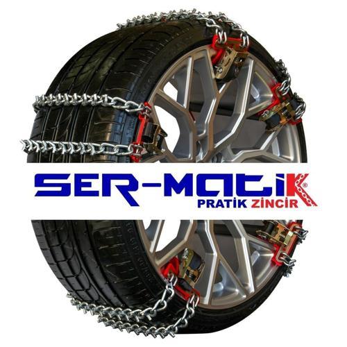 Ser-matik pratik zincir Sermatik Kar Zinciri S Beden(205-225) Mahmuzlu Takviyeli Zincir