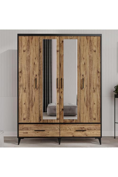 Sıla 4 Kapılı Dolap 160X55X212 Cm