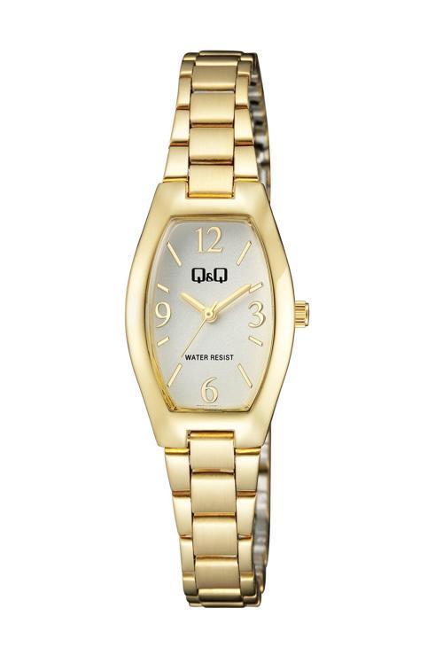 QQ Altın Renk Kadın Kol Saati Q06A-002PY-Q104