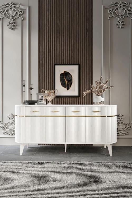 Moduler Mdf Mebran Kapak Oval Konsol