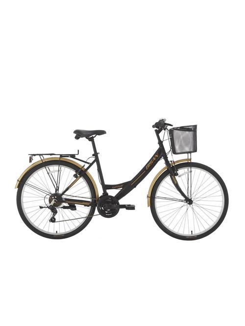 Lotus 26 V Fren 21 Vites 26 Jant Kadın Şehir Bisikleti Mat Siyah Gold 44 Kadro
