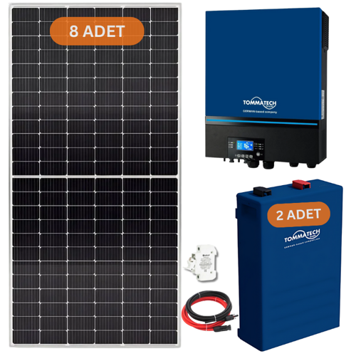 7.2 KW 51.2 KW Lityum Akülü Hazır Solar Enerji Paketi