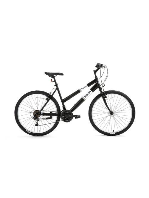 Thunder 24 V Fren 18 Vites 24 Jant Dağ Bisikleti Siyah Beyaz 42 Kadro