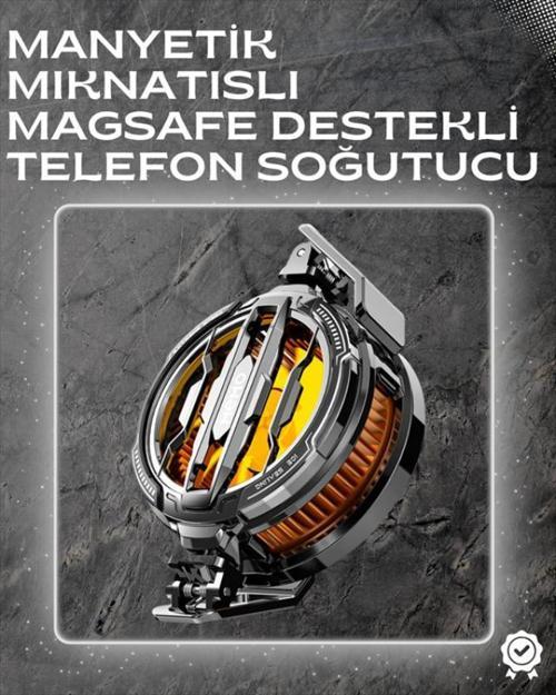 LED Işıklı Telefon Soğutucu | Ultra Sessiz Fan | Mıknatıslı ve Aparatlı Bağlantı