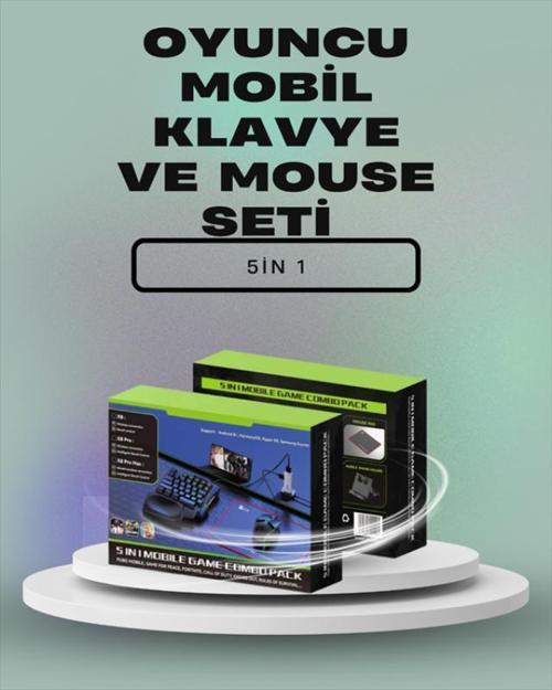 Ergonomik Tasarımlı Kablosuz Oyun Seti – Mobil Cihazlarla Uyumlu Klavye Mouse Kiti