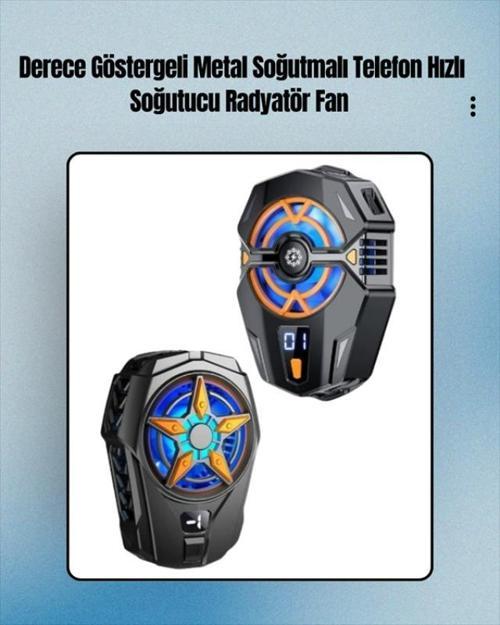 Cep Telefonu Radyatörü – Type-C, 2 Vitesli, Sessiz Soğutma Fanı
